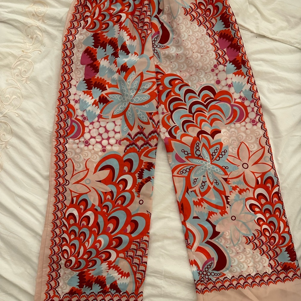 Zara Flowy Patchwork Pants - Picture 8 of 8